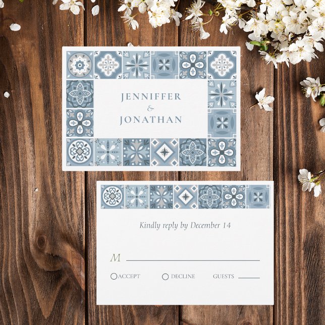 Carte Carrelage espagnol bleu et gris (Créateur téléchargé)