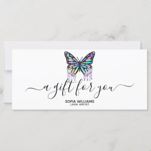 Carte Carte-cadeau Holograph Butterfly Certificate Ajout