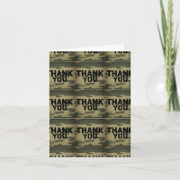 Carte-cadeau "Merci" Camouflage