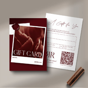 Carte Carte-cadeau pour entreprise de photo moderne