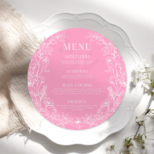 Carte carte plaque à courroies florales roses chau