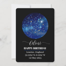 Carte Carte Star Personnalisée : Célébrez Votre Sp