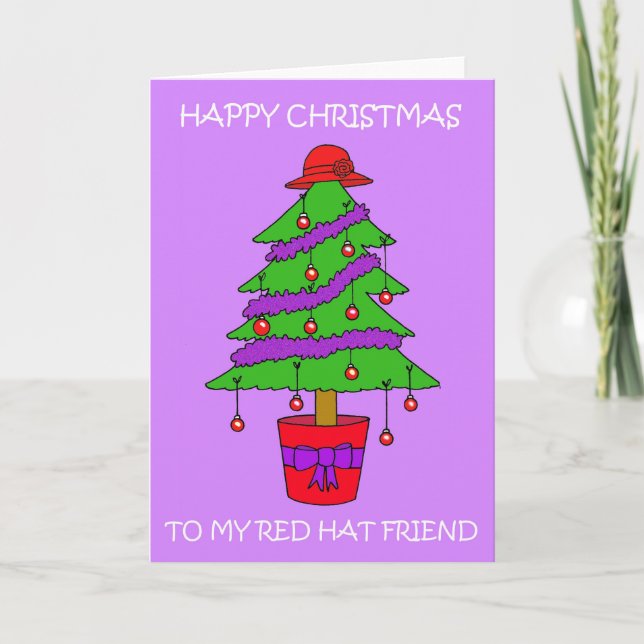 Carte Cartographie d'arbre de Noël Casquette rouge (Devant)