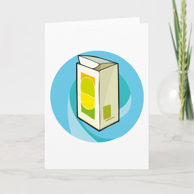 Carte Carton de jus coloré minimaliste moderne (Créateur téléchargé)