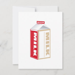 Carte carton de lait entier