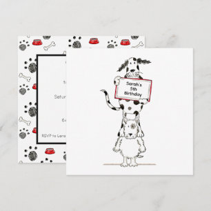 Carte Carton d'invitation d'anniversaire personnalisé po