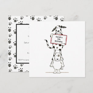 Carte Carton d'invitation d'anniversaire personnalisé po