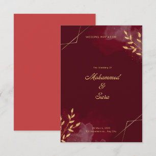 Carte Carton d'invitation de mariage