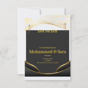 Carte Carton d'invitation de mariage