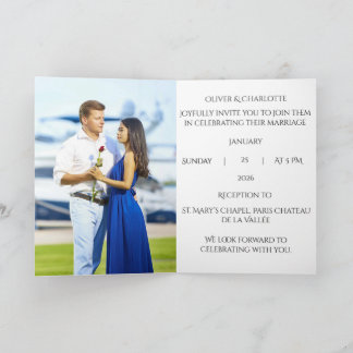 Carte Carton d'invitation de mariage luxe avec sceau de 