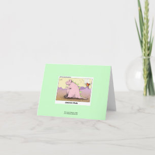 Carte Carton Hilarious Porc Jurrasic