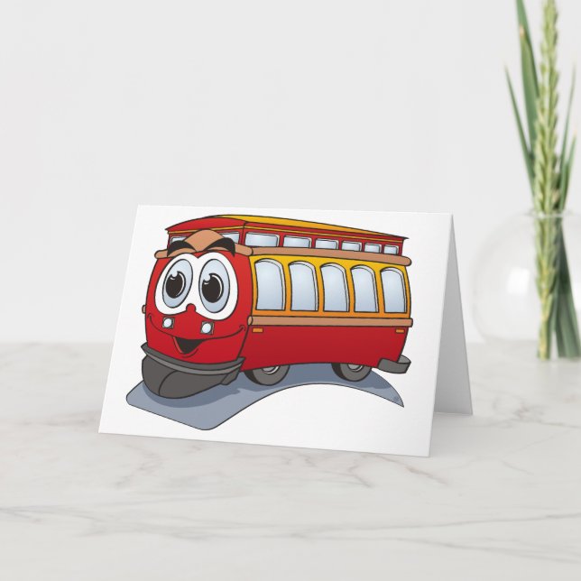Carte Carton Red Trolley (Devant)