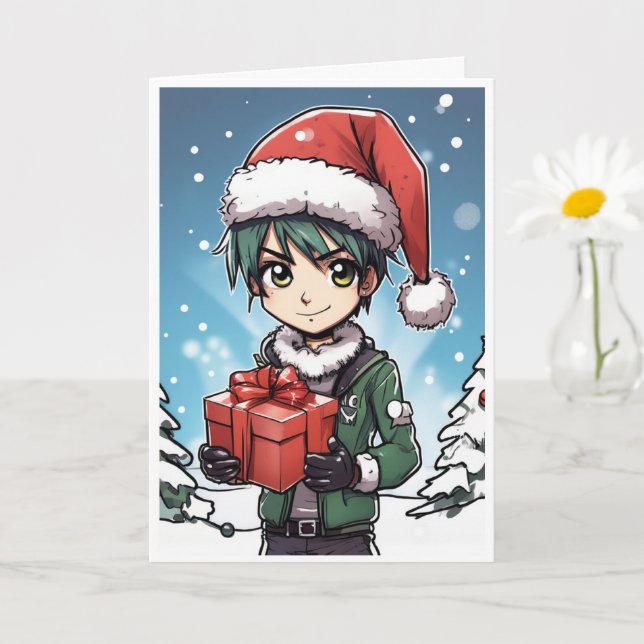 Carte cartoon christmas card (Petite plante)
