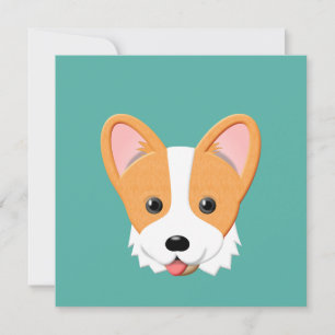 Carte Cartoon Corgi