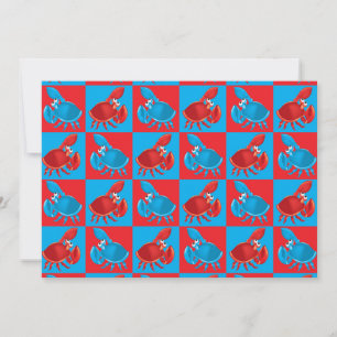 Carte Cartoon crabe mosaïque