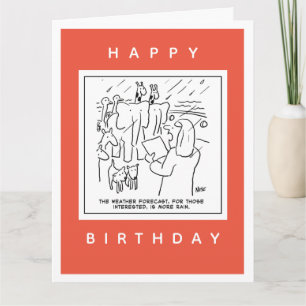 Carte Cartoon de prévisions météo sur l'arche de Noah