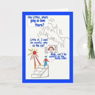Carte Cartoon drôle humour heureux anniversaire