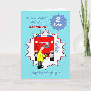 Carte Cartoon Enfants Camion Fighter Cute Anniversaire
