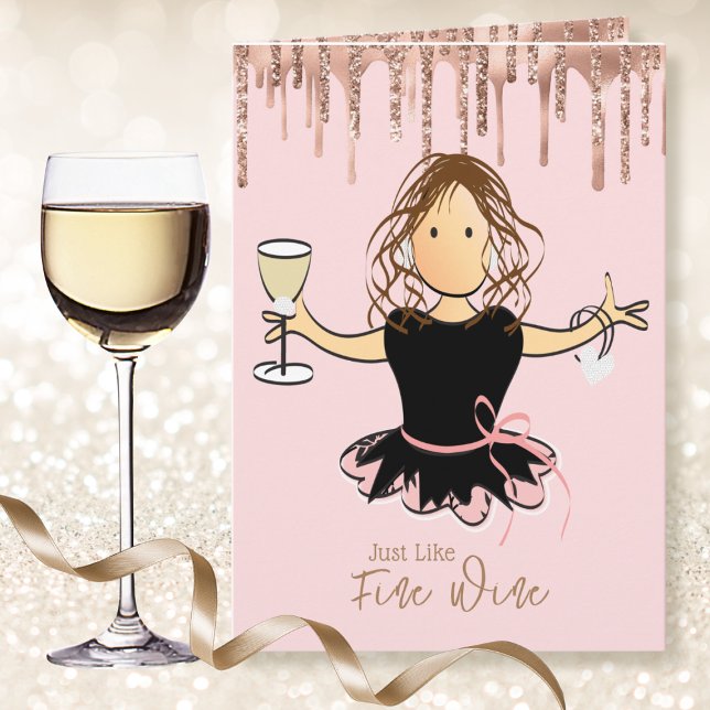 Carte Cartoon féminin doux Parties scintillant féminine  (Créateur téléchargé)
