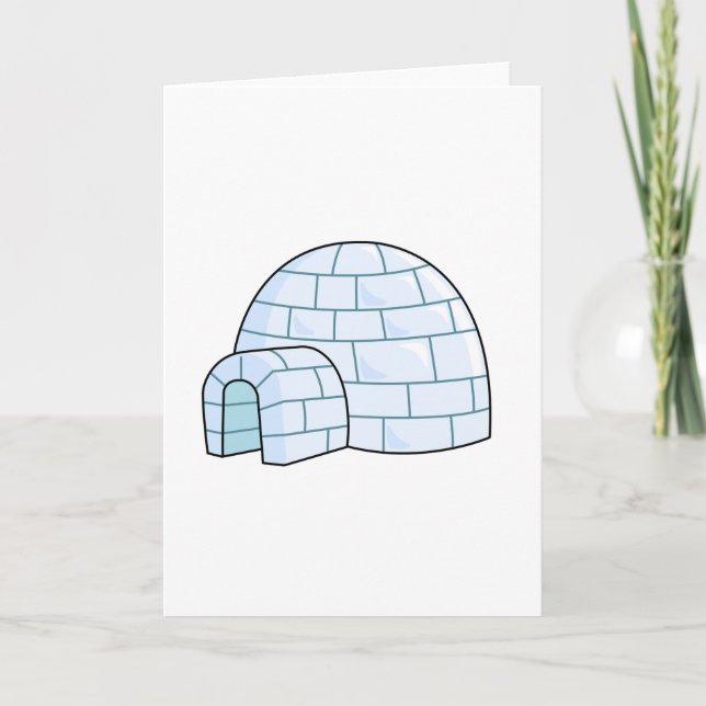 Carte Cartoon Igloo (Devant)