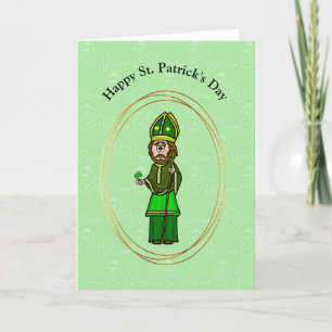 Carte Cartoon Saint Patrick Personnaliser Card