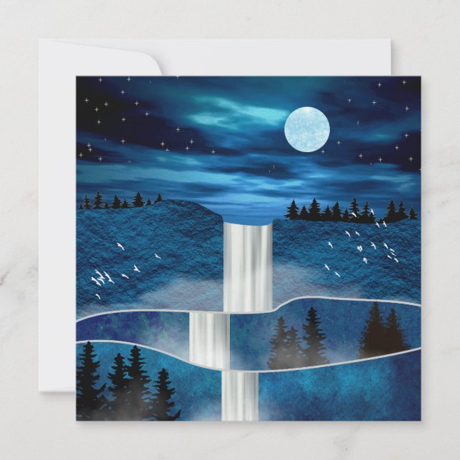 Carte Cascade bleue (Devant)