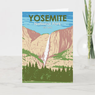 Carte Cascade de Yosemite National Park California