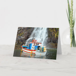 Carte Cascade et bateau