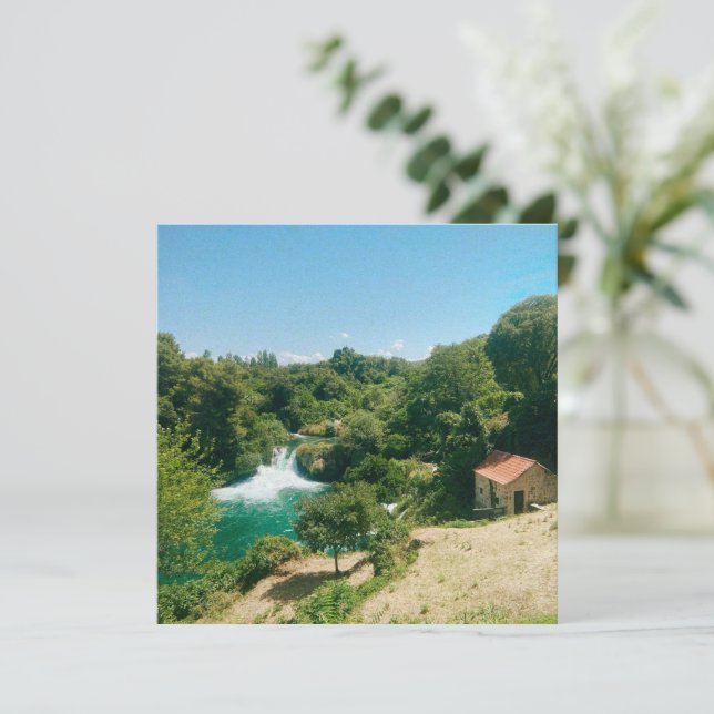 Carte Cascades de Krka - Parc national de Krka - Croatie (Debout devant)