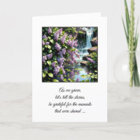 Cascades et lilas pour la sympathie