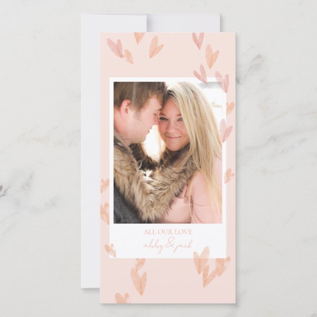 Carte Cascading Heart Valentine's Day Card (Devant)