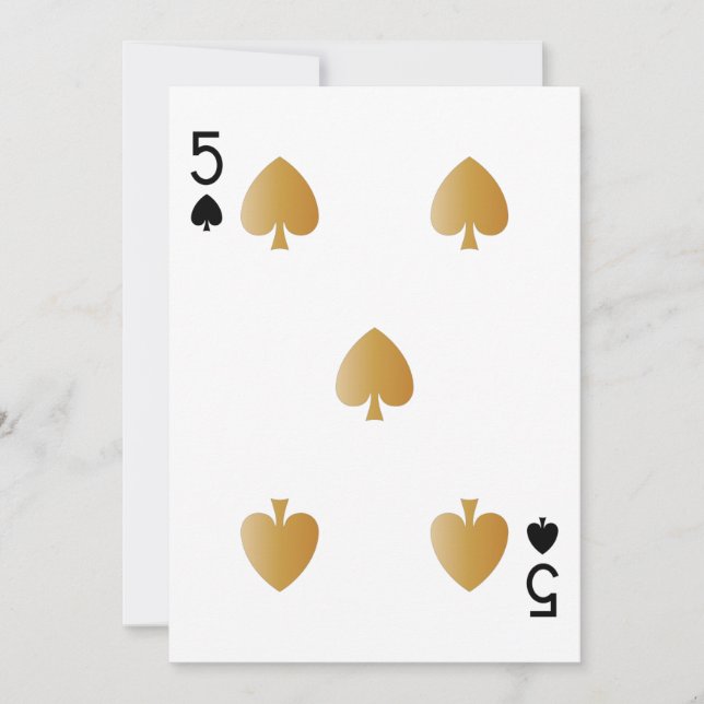 Carte Casino Party PlayCard 5 (Devant)