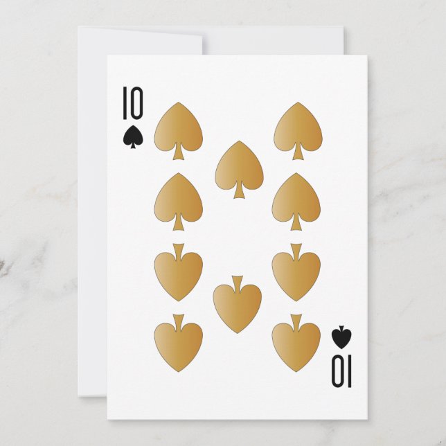 Carte Casino Party Playing Card 10 (Devant)