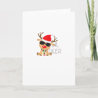 Carte Casj Boys Unisex Adults Reindeer Small Short Sleev
