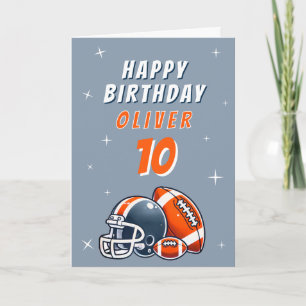 Carte Casque de ballon de football Dessin animé Joyeux A