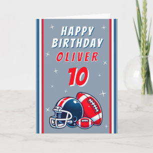Carte Casque de ballon de football Dessin animé Joyeux a