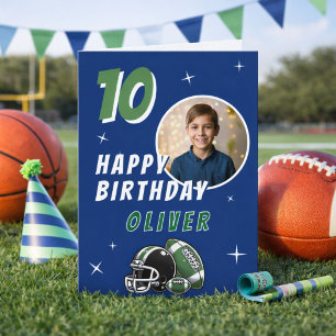 Carte Casque de ballon de football Dessin animé Photo An
