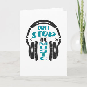 Carte Casques de musique DJ Musician Cadeaux
