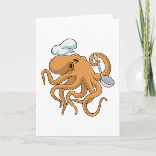 Carte Casquette chef Octopus Cook