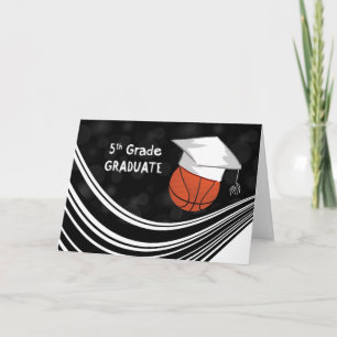 Carte Casquette de basket-ball de cinquième année avec n