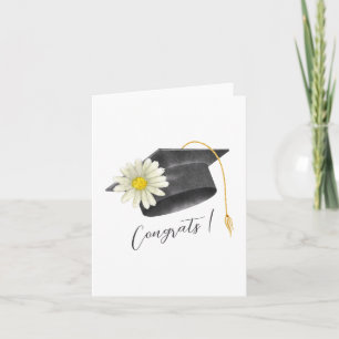 Carte Casquette de félicitations pour la remise des dipl