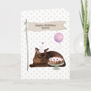 Carte Casquette de la fête d'anniversaire de la fête des