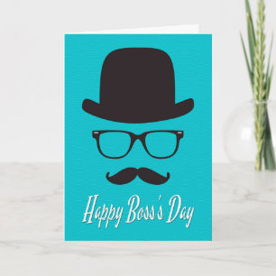 Carte Casquette, lunettes et moustache pour la fête des 