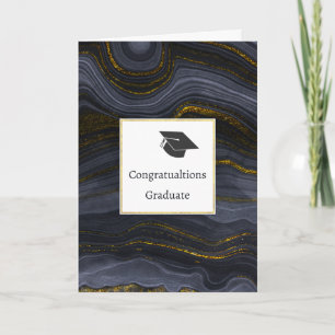 Carte Casquette moderne d'obtention du diplôme de pierre