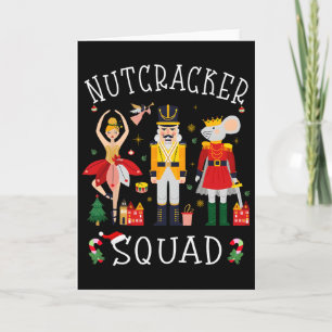 Carte Casse-Noisette de Noël Squad Byllet Danse Femmes E