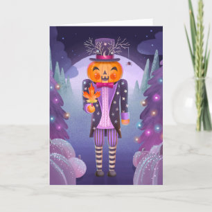 Carte Casse-noix Jack-o-lanterne Halloween Noël