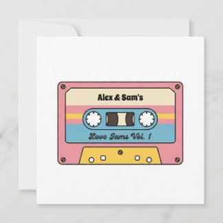 Carte Cassette personnalisé de chansons d'amour – Nom pe