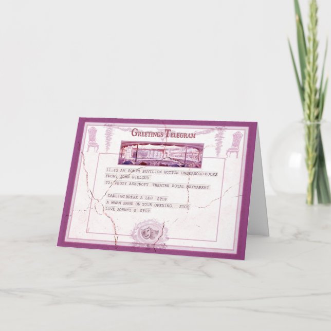 Carte Cassez une jambe (Devant)