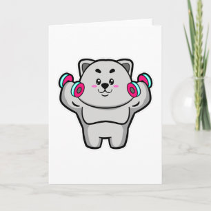 Carte Cat à l'épaule entraînement avec Dumbbells
