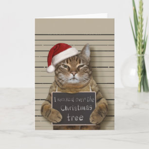 Carte Cat Christmas